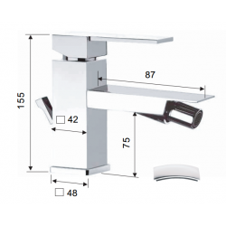 Bateria bidetowa Remer  QUBIKA Q20CR